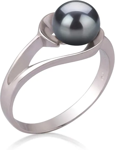 Vista 2 de Clare Black 6-7mm AAA Quality Freshwater 925 Sterling Silver Cultured Pearl Ring For Women