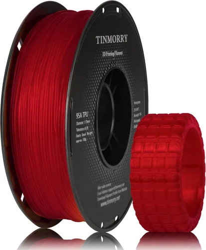 Vista 16 de TINMORRY - Filamento de poliuretano termoplástico (TPU) de 1.75 mm para impresora 3D, 1 bobina de 2.2 libras/1 kg, verde esmeralda transparente