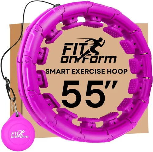 Vista 13 de FIT ON FORM Infinity Weighted Hula Hoop for Adults Weight Loss, Smart Exercise Hola Circle Hoop for Women Abs Workout