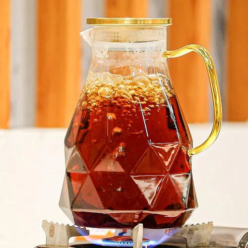 Vista 9 de Yirilan Paquete de 4 jarras de vidrio, jarra de vidrio de 51 oz/1.5 litros* jarra de vidrio de 3,74 oz/2,2 litros