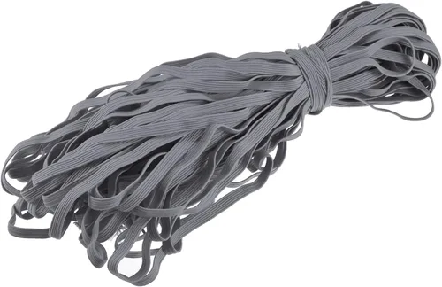 Vista 18 de MECCANIXITY Cordón elástico plano para coser de 1/4 de pulgada, 0.236 in, 33 yardas, cuerda elástica pesada para manualidades, color verde militar