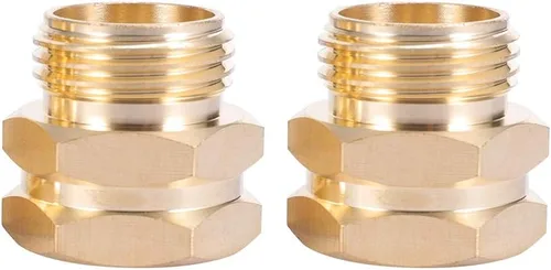 Vista 9 de Adaptador de manguera de jardín, conector macho GHT de 3/4 pulgadas x 1/2 pulgada NPT macho con conector macho de 3/4 pulgadas GHT hembra x 1/2