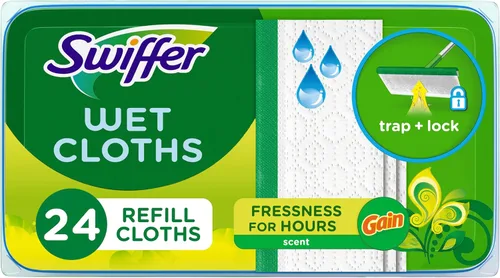 Vista 7 de Swiffer Sweeper Repuestos de Paños Húmedos para Trapear Aroma Ventana Abierta Fresca 32 Unidades Paquete de 2