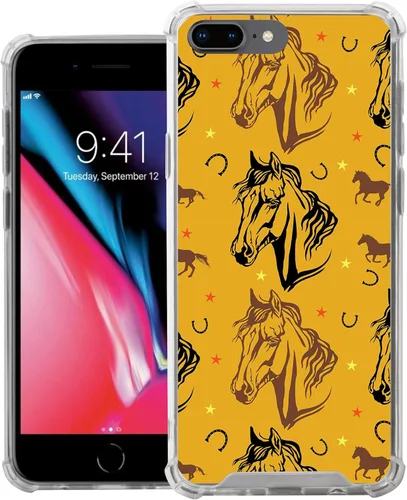 Vista 9 de CasesOnDeck - Funda compatible con Apple iPhone 8 Plus iPhone 7 Plus (5.5 pulgadas) iPhone 8 Plus, funda de poliuretano termoplástico flexible