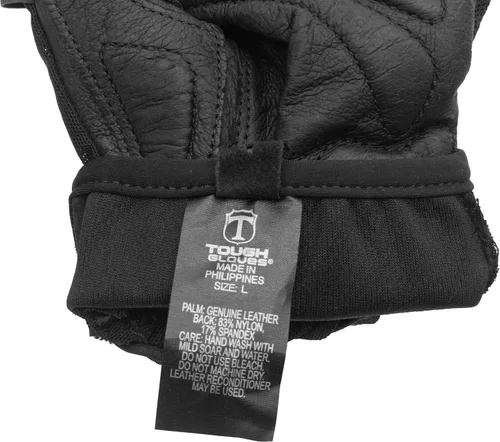 Vista 7 de Tough Gloves® Superset Leather Workout Gloves for Weight-Lifting (Padded) Perfect for Gym Training (Breathable)