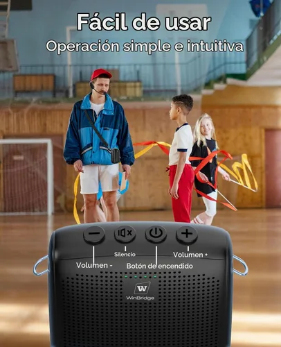 Vista 7 de Mini amplificador de voz inalámbrico personal con 2 micrófonos Bluetooth