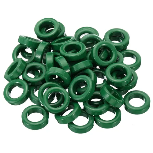 Vista 6 de PATIKIL Núcleo toroide de ferrita, 10 unidades de núcleo toroide de 1 pulgada ODx0.6 pulgadas IDx0.5 pulgadas H anillos de ferrita transformador