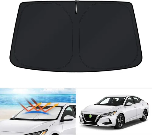 Vista 51 de KUST Parasol para parabrisas para BMW X1 F48 2016, 2017, 2018, 2019, 2020, 2021, 2022, accesorios de ajuste personalizado, parasol plegable