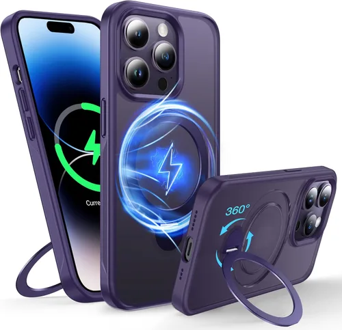 Vista 53 de [NO.1 Magnético] Funda para iPhone X (10)/Xs con carga inalámbrica MagSafe [mate translúcido] [antihuellas] [prueba de caídas de grado militar]