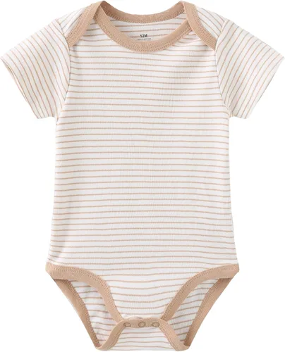 Vista 6 de Conjunto de canastilla para bebé, 9 piezas, conjunto de mamelucos y pantalones, conjunto de regalo unisex para bebé