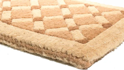 Vista 4 de Imports Decor - Felpudo de fibra de coco, tablero cruzado, 18 x 30 pulgadas