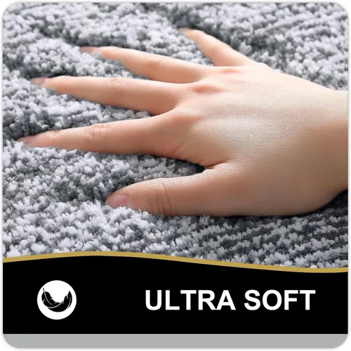 Vista 39 de OLANLY Alfombras de baño 30x20, tapete de baño de microfibra extra suave y absorbente, antideslizante, lavable a máquina, secado rápido, alfombra