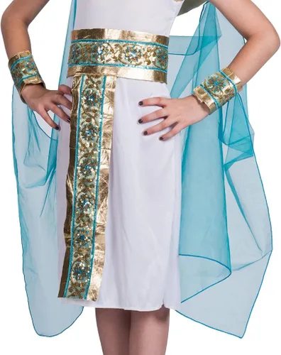 Vista 5 de Disfraz de Cleopatra para niña, disfraz de reina egipcia