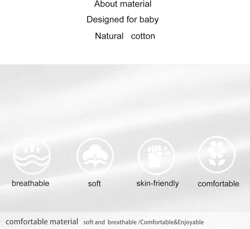 Vista 6 de pureborn MamelucoBody de Algodón Súper Suave para Bebés Niñas y Niños de 0-24 Meses