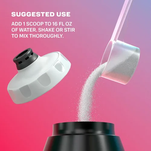 Vista 5 de PRIME Hydration + Polvo de electrolitos, cereza congelada, mezcla de bebida de hidratación sin azúcar con potasio, magnesio y vitaminas B