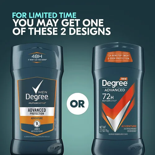 Vista 4 de Degree Men Adventure Advanced Protection - Desodorante antitranspirante en barra, 2.7 onzas (paquete de 11)