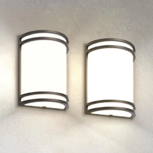 Vista 14 de ASD Lámpara LED de montaje en pared para exteriores e interiores de 10 pulgadas con sensor de movimiento, iluminación de pared negra, 15 W, 120-277