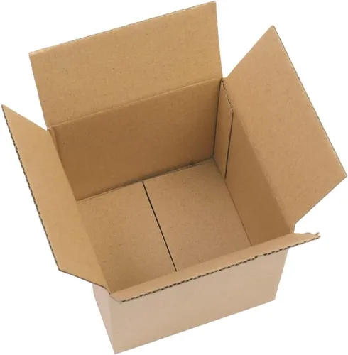 Vista 3 de 100 cajas de papel corrugado, cajas de cartón kraft resistentes y ligeras para envío y correo, cajas de mudanza para embalaje y almacenamiento