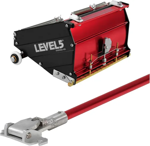 Vista 15 de Caja de acabado plano MEGA de 10 pulgadas + asa, LEVEL5 Grado profesional Alta capacidad Gyprock Pladur Wallboard Sheetrock Mud 4-568