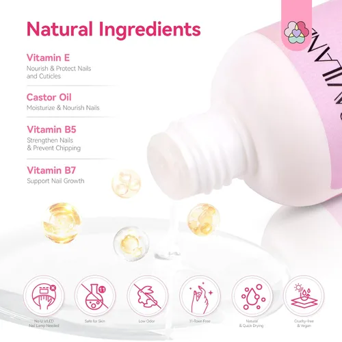 Vista 4 de SAVILAND Juego líquido de polvo de inmersión: 0.7 fl oz Ultimate Nail Dip System Essentials Liquid Base de inmersión de gran capacidad, activador