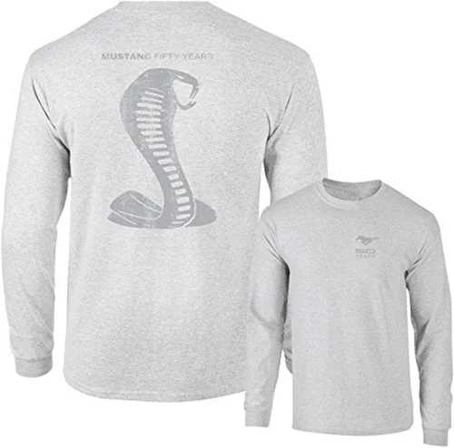 Mustang 50 Years Ford 50 Gray Snake Camiseta de manga larga F & B