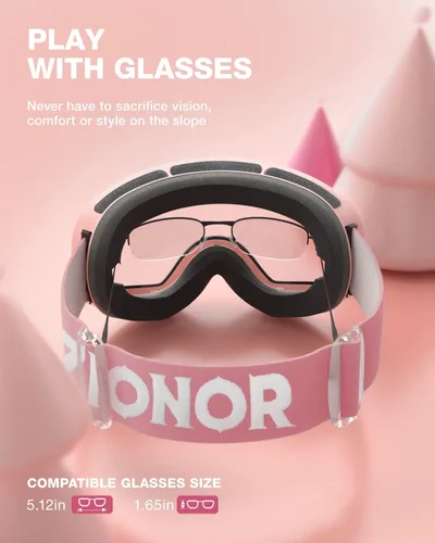 Vista 5 de ZIONOR XMINI Kids Ski Goggles - Snowboard Snow Goggles for Boys Girls Youth
