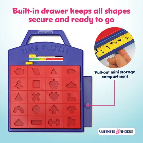 Vista 6 de Winning Fingers Juego de Rompecabezas de Formas – Juego de Mesa Emergente con Rompecabezas de Formas - Juegos de Concentración para Dos Jugadores
