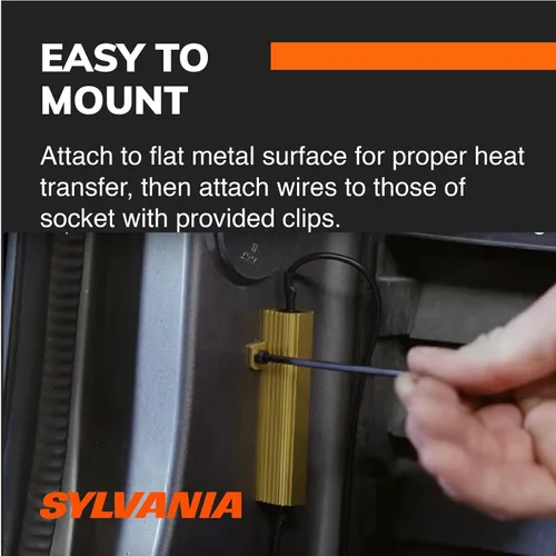 Vista 5 de SYLVANIA - Ecualizador de carga de 27 vatios (a 12.8V) - Ecualizador de carga para luces de señal de giro LED, corrige el hiperparpadeo