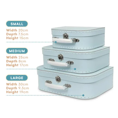 Vista 3 de Jewelkeeper - Maletas de cartón (3 unidades)