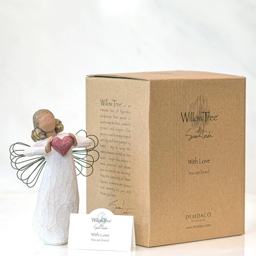 Vista 5 de Angel Willow Tree - Con amor - 5.5" (13.97 cm) de alto