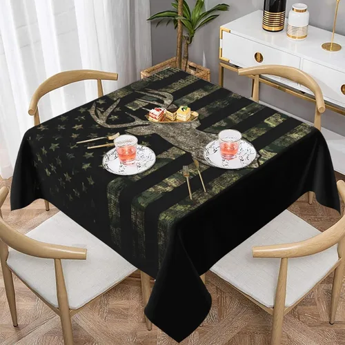Vista 5 de YETTA YANG Paño de Mesa Redondo de Dulce de Chupachups Gótico en Negro y Blanco de 60 Pulgadas, Cubierta de Mesa Decorativa de Tela para Mesas