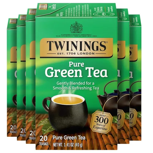 Vista 90 de Twinings, Green Tea with Pomegranate, Raspberry, & Strawberry - Té verde con granada, frambuesa y fresa, con cafeína, té en bolsas individuales
