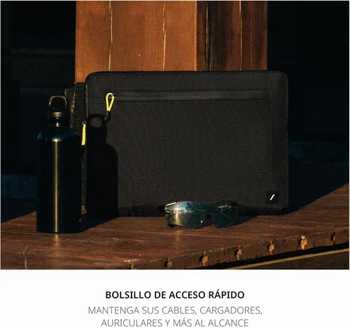 Vista 4 de Native Union Funda Ultraligera – Duradera, Liviana, Sostenible – Hecha de 100% Tela Ripstop Reciclada – Compatible con MacBook Pro 16”, MacBook Pro