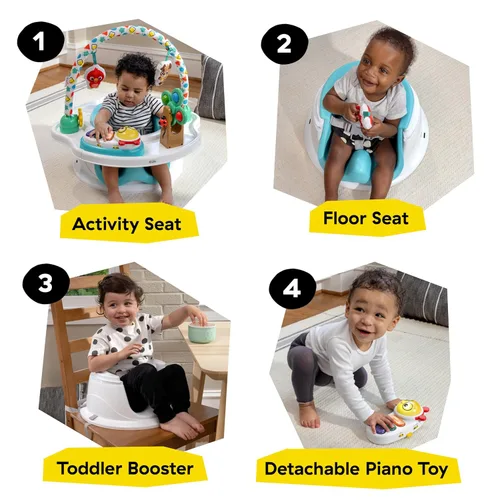 Vista 2 de Baby Einstein SuperSeat Touch of Tunes - Asiento de actividades 3 en 1, con música y luces, a partir de 6 meses