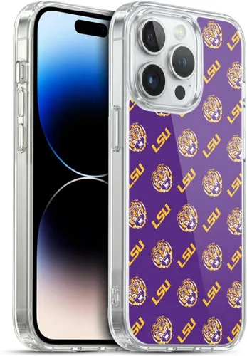 Vista 202 de Head Case Designs Funda de gel suave con licencia oficial de la Universidad Estatal de Louisiana LSU Camou compatible con Apple iPhone 7 Plus/iPhone