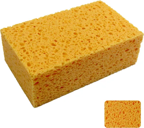 Vista 7 de 6 x 3.6 x 0.9 pulgadas JK SP-T22 esponja grande, esponjas de cocina, esponjas prácticas, esponjas de celulosa, esponja para lavar platos, esponja