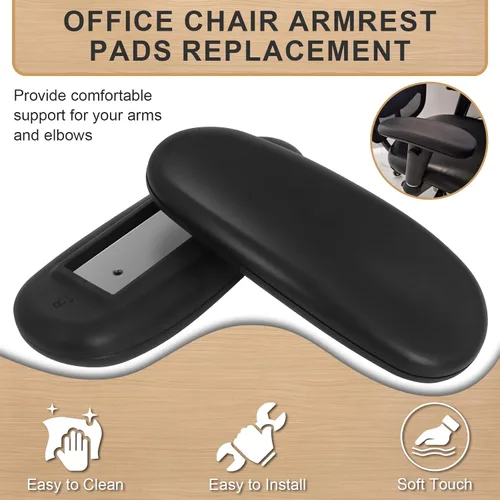 Vista 6 de Podoy Almohadillas de repuesto para reposabrazos de silla de oficina, se adapta a brazos universales de silla de escritorio con patrones