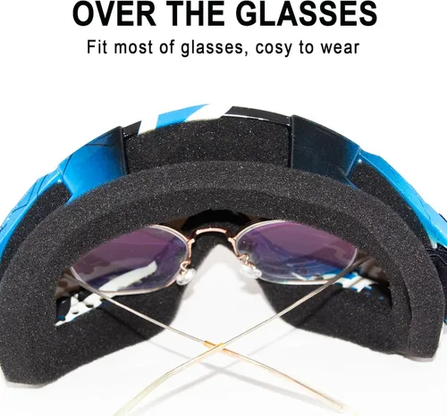 Vista 6 de Gafas de motocicleta Dirt Bike Gafas ATV Riding Four Wheeler Offroad Mx Racing Casco Gafas