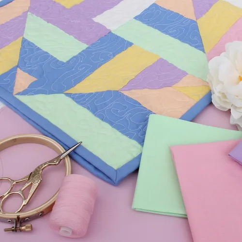 Vista 6 de Tela de Acolchado de Algodón Premium ThreadArt Vendida por Yarda - Aguamarina - 44" de Ancho - 100% Algodón - Acolchado, Costura, Manualidades