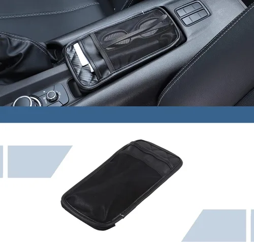 Vista 9 de Funda para reposabrazos de consola central compatible con Mazda MX-5 NC RF Miata 2016-2023, funda de cojín de cuero para reposabrazos de consola