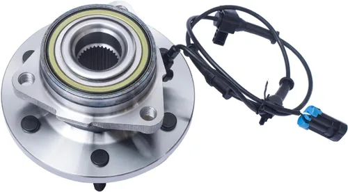 Vista 2 de AUQDD 515093 x2 (6 lengüetas W/ABS) Conjunto de cubo de rueda delantera y rodamiento compatible con Hummer H3 2006 2007 2008
