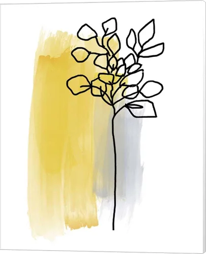 Vista 2 de Botanique en Gris by Bronwyn Baker, 2 Piece Canvas Art Set, 8 X 10 Inches Each, Floral Art