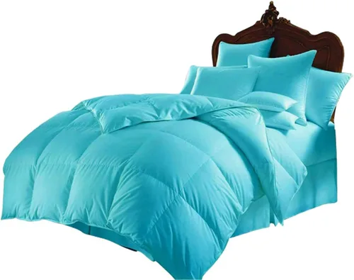Vista 11 de Soft 1200 Series - Juego de edredón de algodón egipcio de 7 piezas de 500 GSM (edredón + sábana encimera + sábana bajera + 4 fundas de almohada)