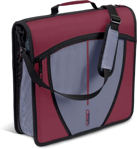 Vista 17 de Case-it Mighty Zip Tab - Carpeta escolar con cremallera, junta tórica de 3", capacidad para 600 hojas, carpeta expansible de 5 asignaturas