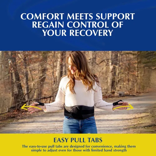 Vista 4 de L0627, L0642 L0642 - Soporte lumbar ajustable para la espalda LSO, alivio del dolor de espalda baja, ciática, hernia de disco, DDD y estenosis