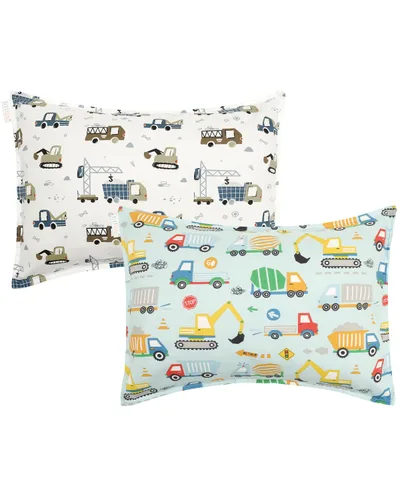 Vista 48 de ALVABABY Paquete de 2 fundas de almohada de algodón orgánico para niños pequeños, fundas de almohada para niños de 13 x 18 pulgadas o 12 x 16
