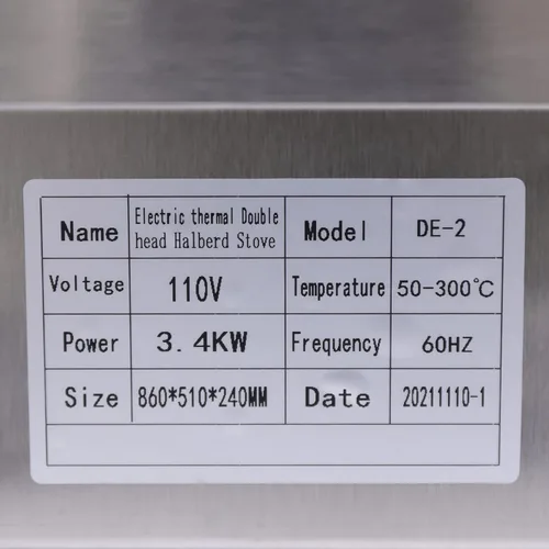 Vista 7 de Máquina eléctrica comercial de 16 pulgadas para hornear panqueques, sartén eléctrica antiadherente, placa de cocción individual, temperatura