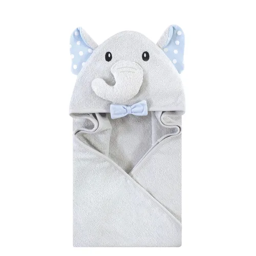 Vista 120 de Hudson Baby Toalla con capucha unisex de algodón con cara de animal para bebé, cocodrilo, talla única