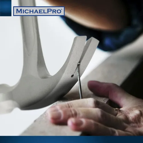 Vista 6 de MichaelPro Martillo de garra de 20 onzas, martillo curvado sólido de acero resistente de una pieza, diseño de mango que absorbe los golpes, agarre