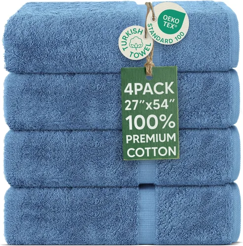 Vista 17 de Chakir Turkish Linens - Juego de toallas de algodón de 6 piezas (2 toallas de baño, 2 toallas de mano, 2 paños)